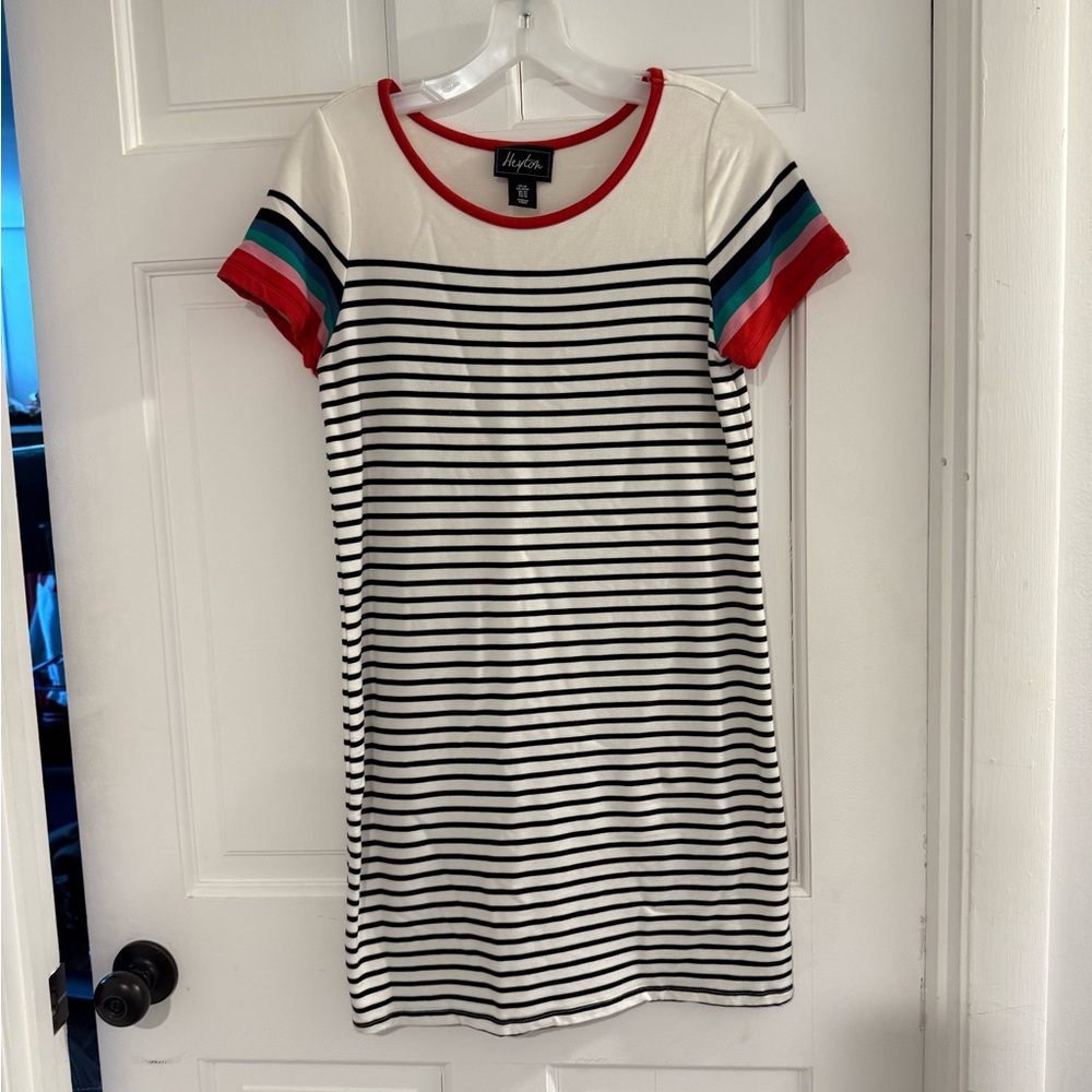 Striped Short Sleeve Dress